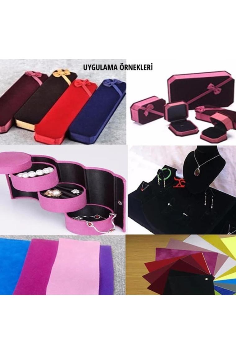 Direkt-Al Yapışkanlı Süet Kadife Kumaş 45X50 Cm. Renk Seçenekli