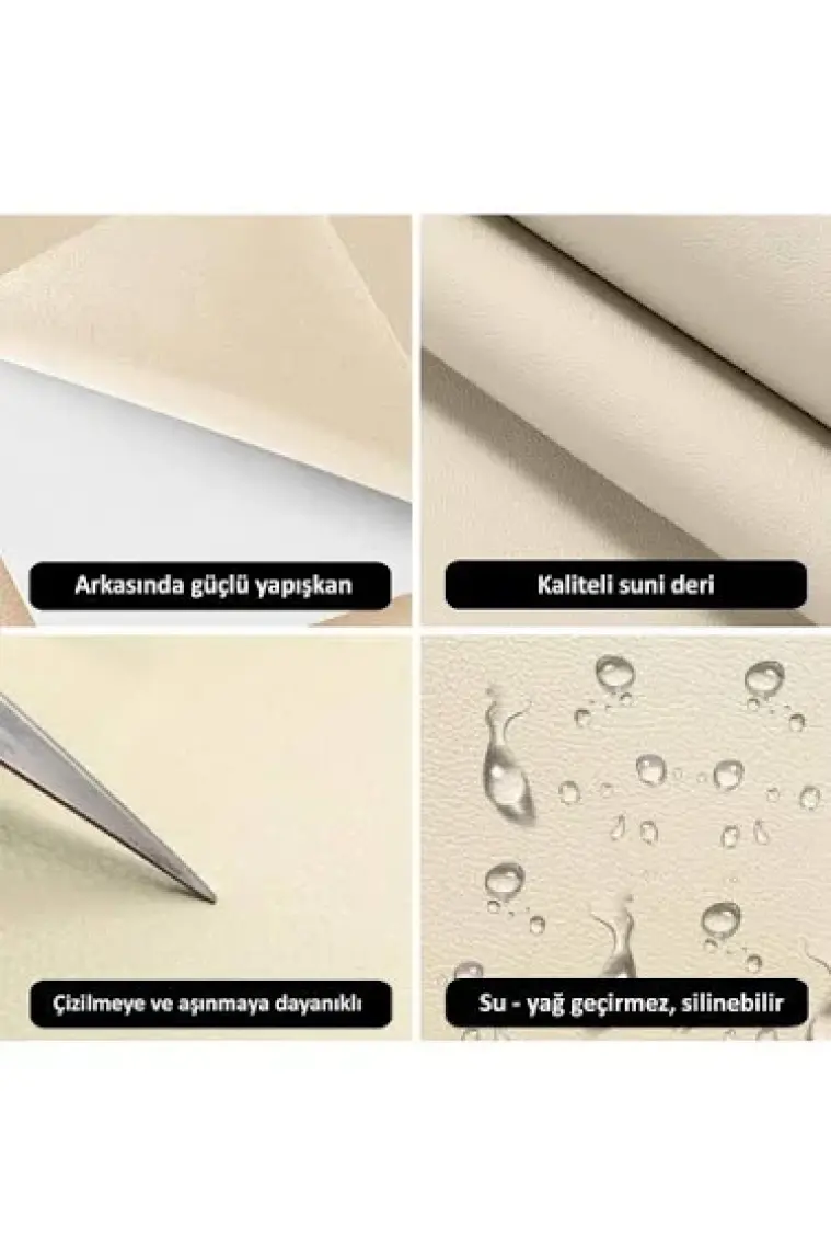 Direkt-Al Arkası Yapışkanlı Suni Deri 45 x100 cm. 8 Renk Seçenekli