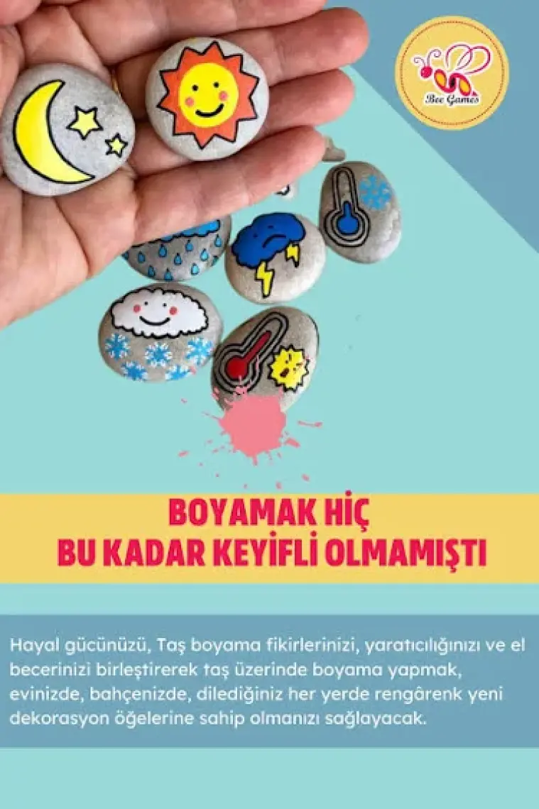 Bee Games Taş Boyama Xl Hobi Uygulama Boyama Seti