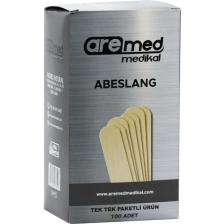 Aremed Kağıt Sargılı Hijyenik Ahşap Dil Çubuğu (Abeslang) - 100 Adet