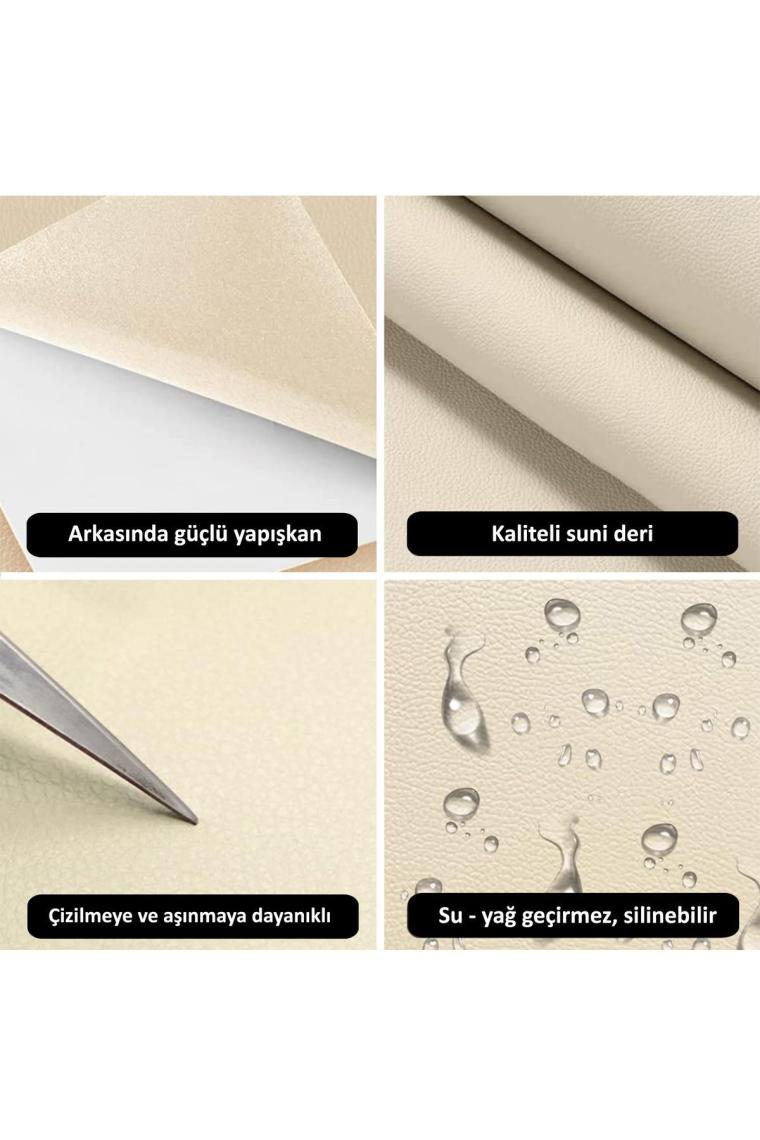 Direkt-Al Arkası Yapışkanlı Suni Deri 45 x100 cm. 8 Renk Seçenekli