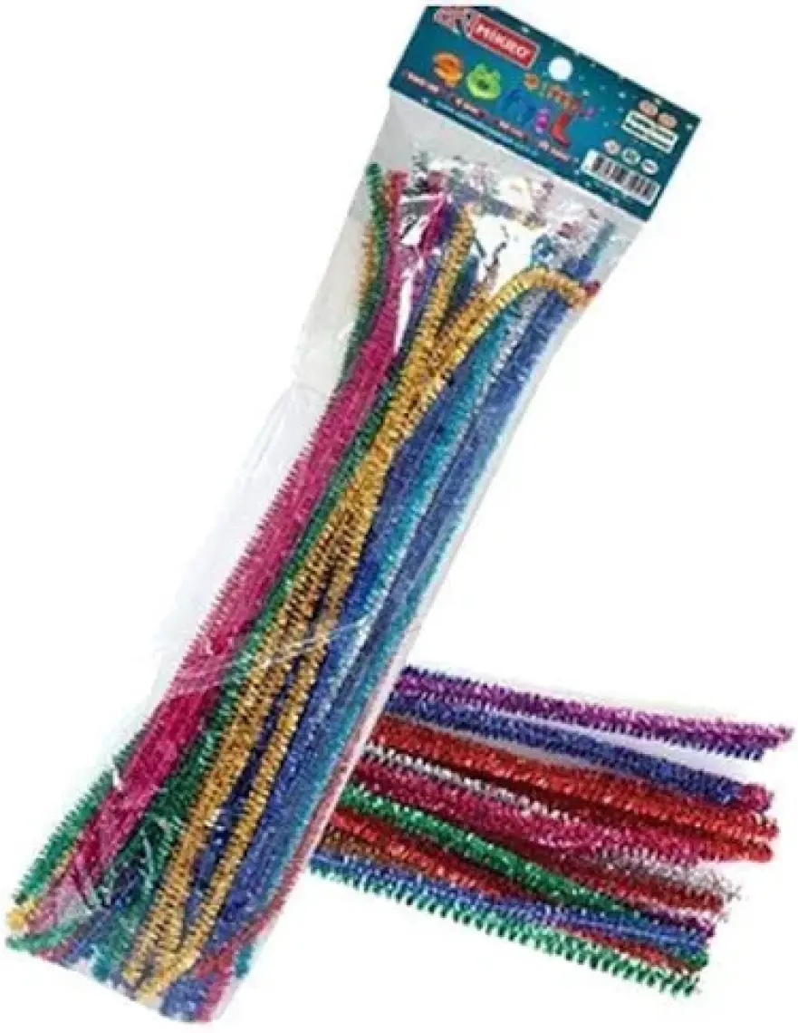Nova Color Şönil Tüylü Tel Metalik 25'li 30 cm