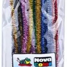 Nova Color Şönil Tüylü Tel Metalik 25'li 30 cm
