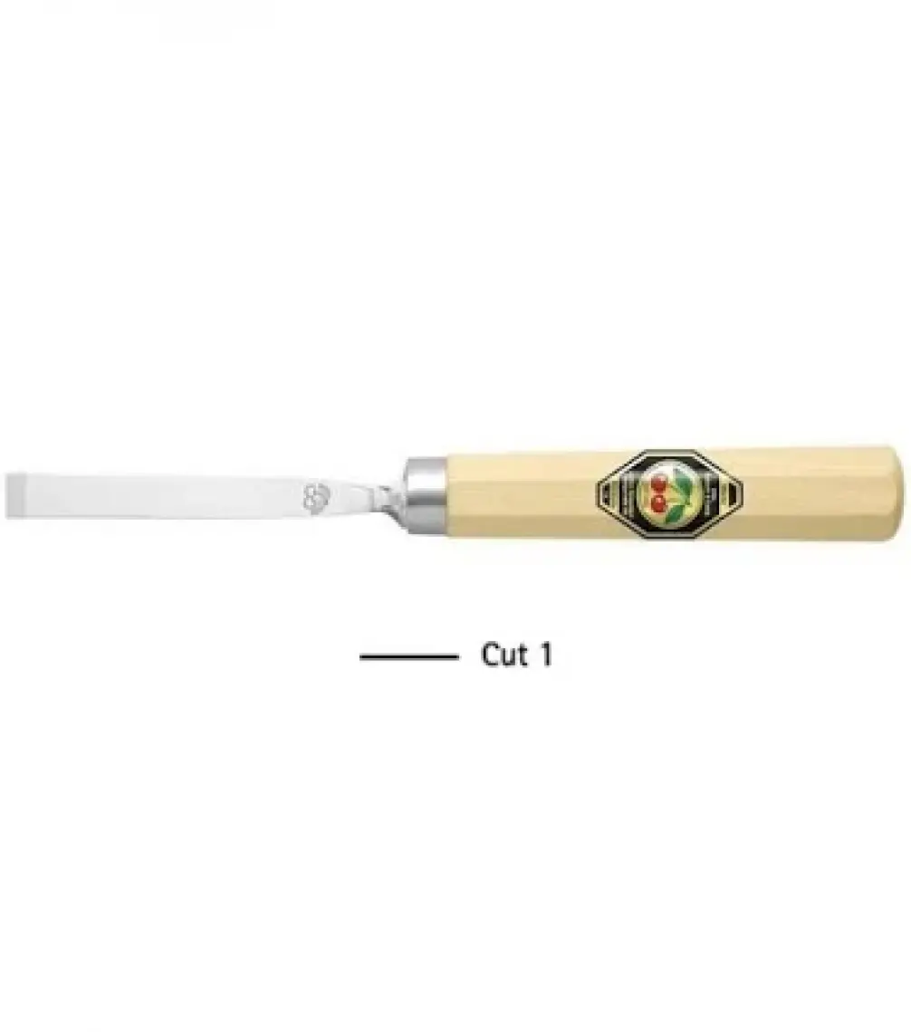 Oyma Seti 11 Parça Kirschen(Çift Kiraz) Model No 3441 Ahşap Saplı, Ahşap Kutulu