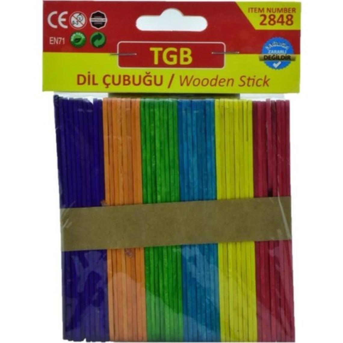 Tgb 2848 Dil Çubuğu Renkli 50'li