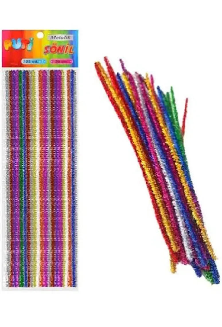 Puti Şönil 50 Cm Metalik