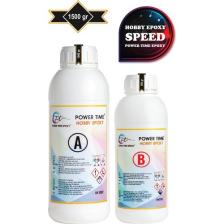 Power Time Epoxy Hobi Epoksi Speed/ Hızlı Kuruma/ Ultra Şeffaf ve Parlak Epoksi Reçine Ince Döküm Yoğun kıvam