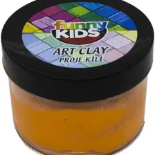 Funny Kids Art Clay Proje Kili Sanat Kili Turuncu
