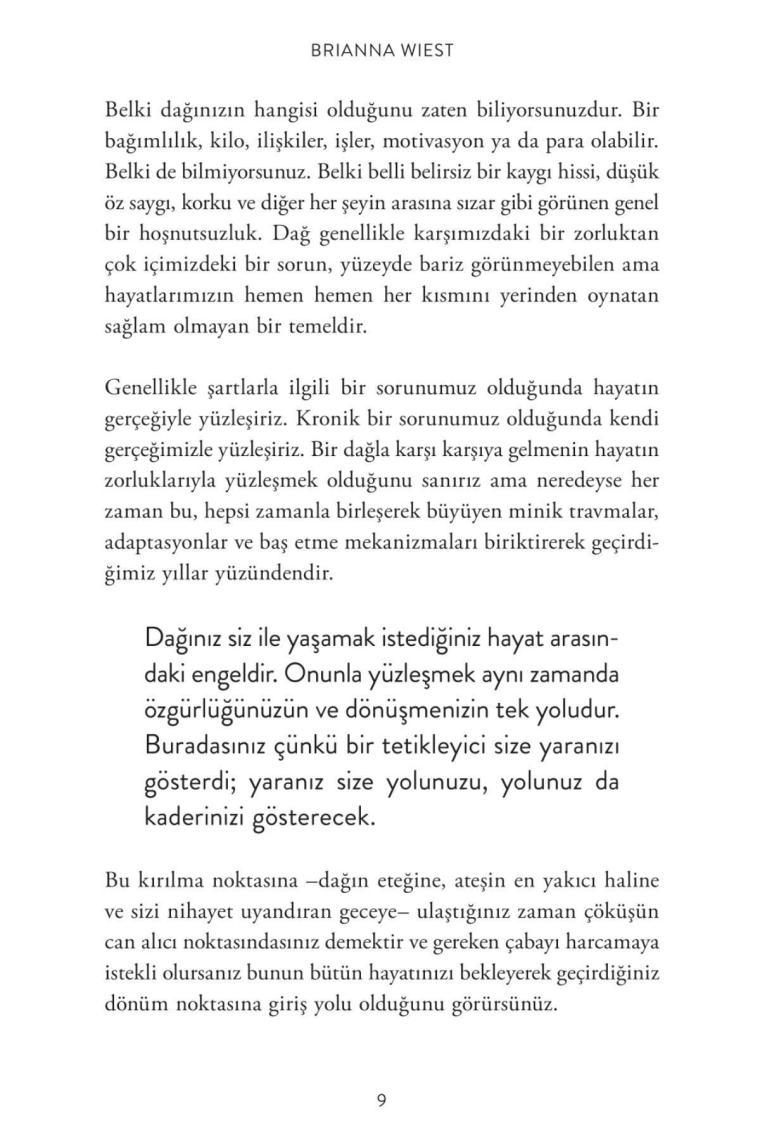 Dağ Sensin: Kendini Sabote Etmeyi Öz Hâkimiyete Dönüştürmek - Brianna Wiest