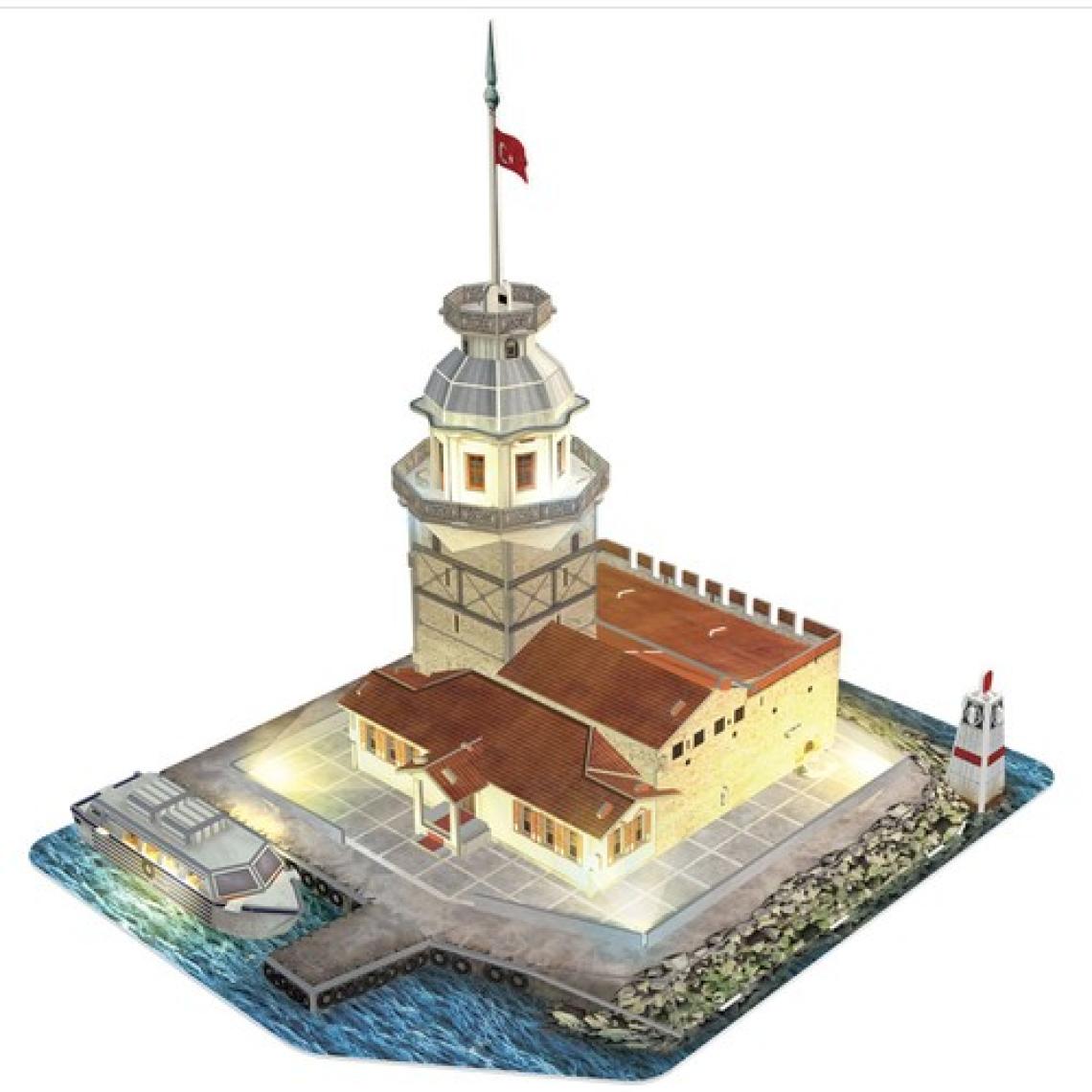 CubicFun 3D Puzzle Kız Kulesi L181H (LED Aydınlatmalı)