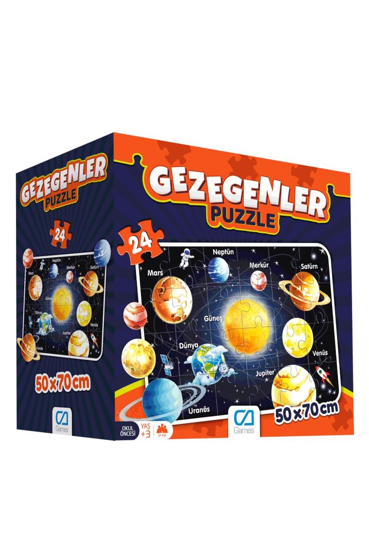 Daha Yok mu Gezegenler Eğitici Puzzle 24 Parça