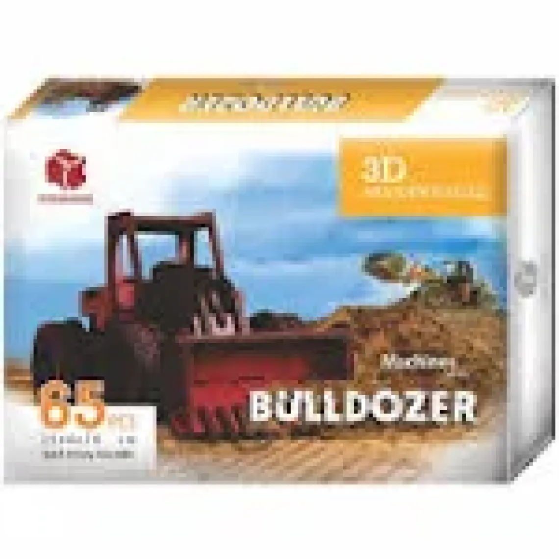 Pershang Buldozer 65 Parça Ahşap 3D Puzzle