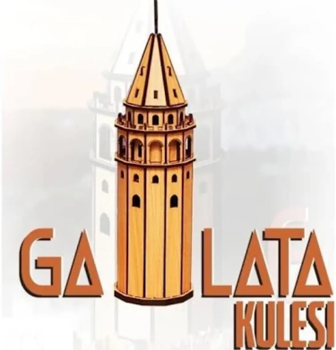 Pershang Galata Kulesi 61 Parça Ahşap 3D Puzzle