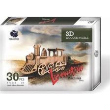 Pershang Lokomotif 30 Parça Ahşap 3D Puzzle