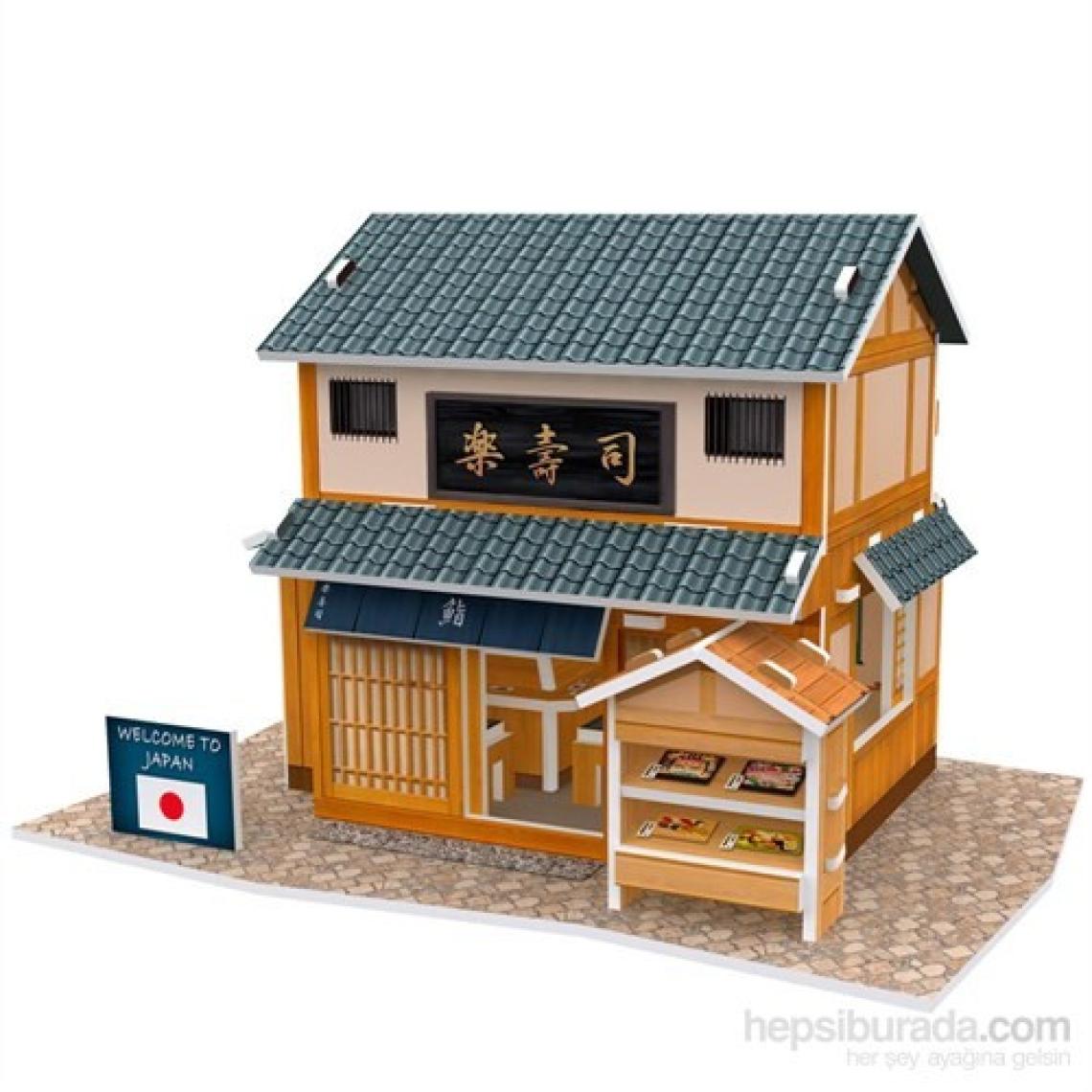 Cubic Fun 3D 32 Parça Puzzle Japon Sushi Restaurantı