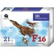 Pershang F16 Uçağı 21 Parça Ahşap 3D Puzzle
