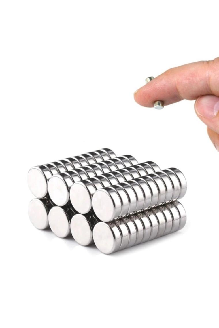 8x2mm Neodyum Mıknatıs - 20 Adet Yuvarlak Güçlü Neodyum Mıknatıs
