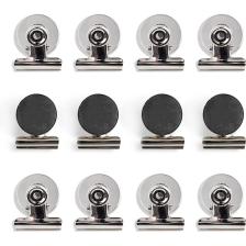 12 Adet Mıknatıslı Mandallı Buzdolabı Magnet Fotoğraf Kağıt Evrak Tutucu