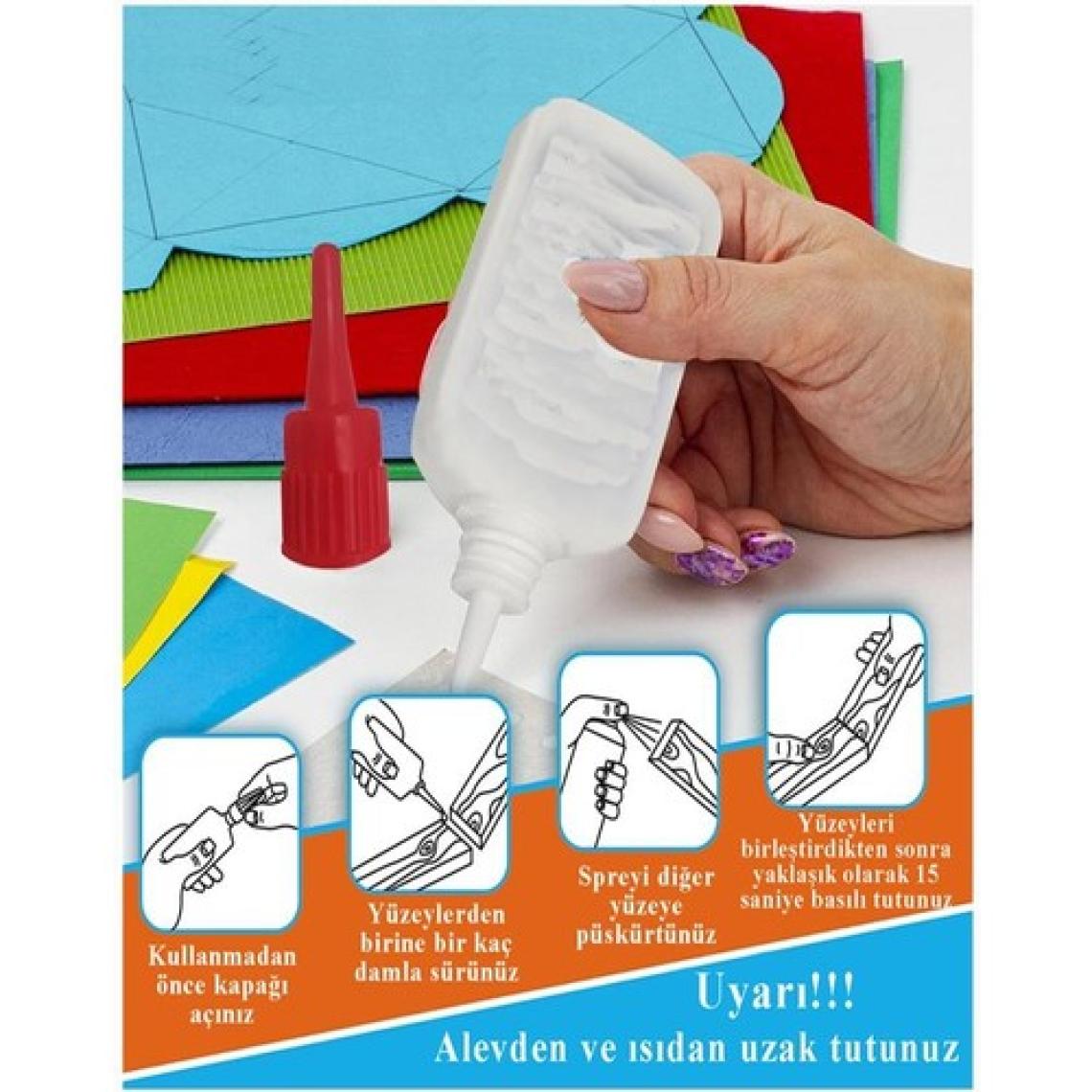Artlantis Hızlı Yapıştırıcı Spreyli 200 ml 1 Adet Activatör Spreyli Mdf Japon Yapıştırıcı Seti Genel Amaçlı Profesyonel Hızlı Yapıştırıcı