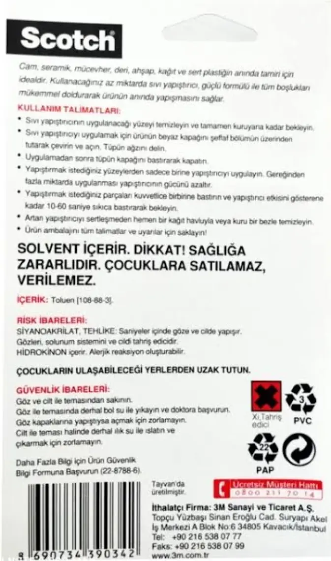 Süper Japon Yapıştırıcı 3'lü Avantaj Paketi