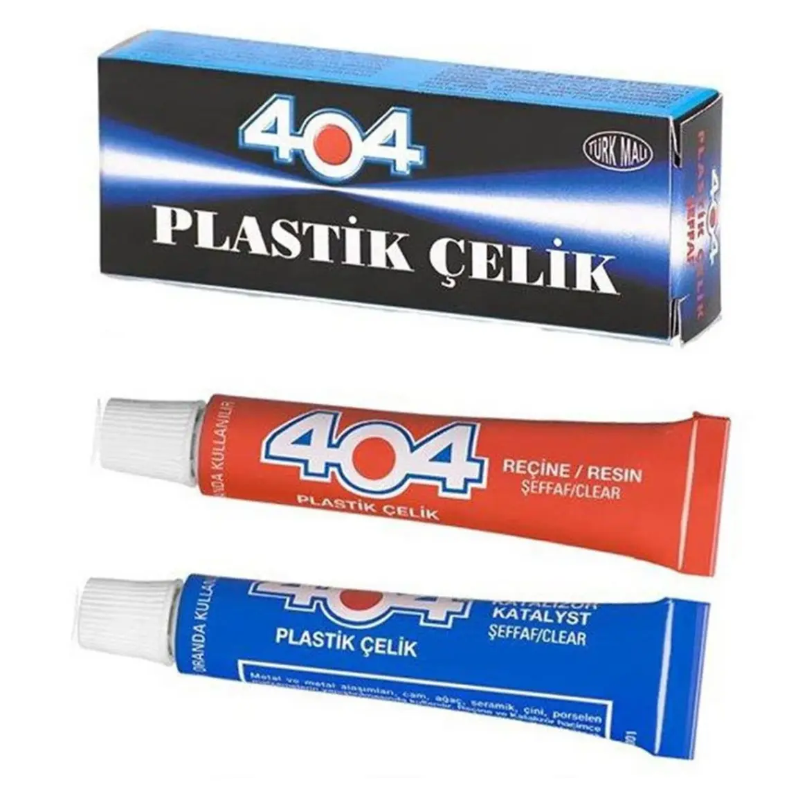 404 Çok Güçlü Plastik Çelik Yapıştırı 2li(7-9gr)