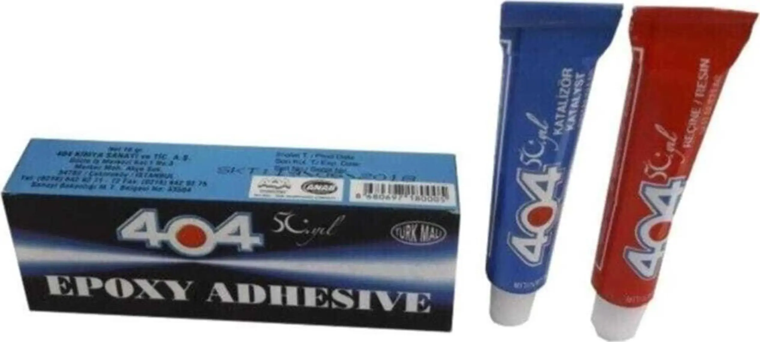 404 Çok Güçlü Plastik Çelik Yapıştırı 2li(7-9gr)