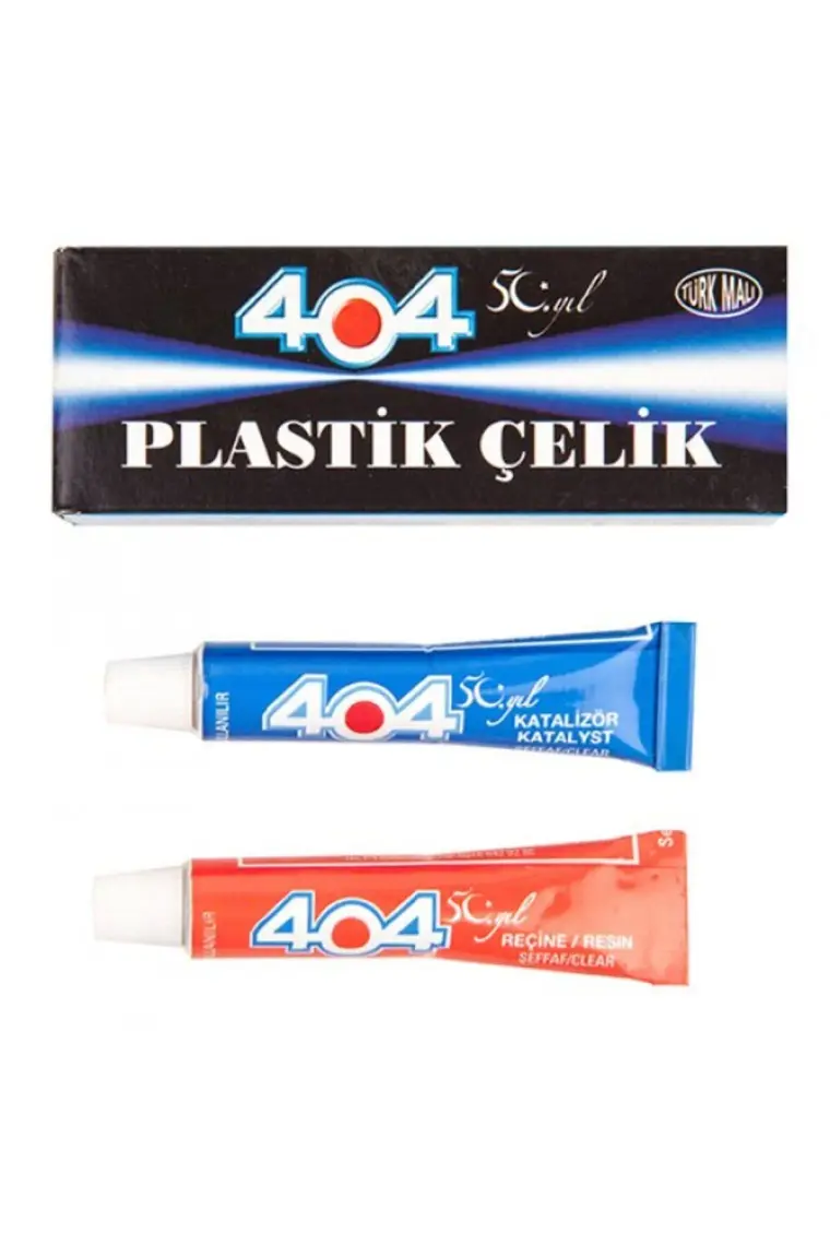 404 Çok Güçlü Plastik Çelik Yapıştırı 2li(7-9gr)