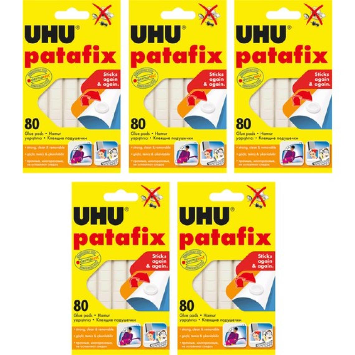 Uhu Yapıştırıcı Tac Patafıx Beyaz 5 Li Paket