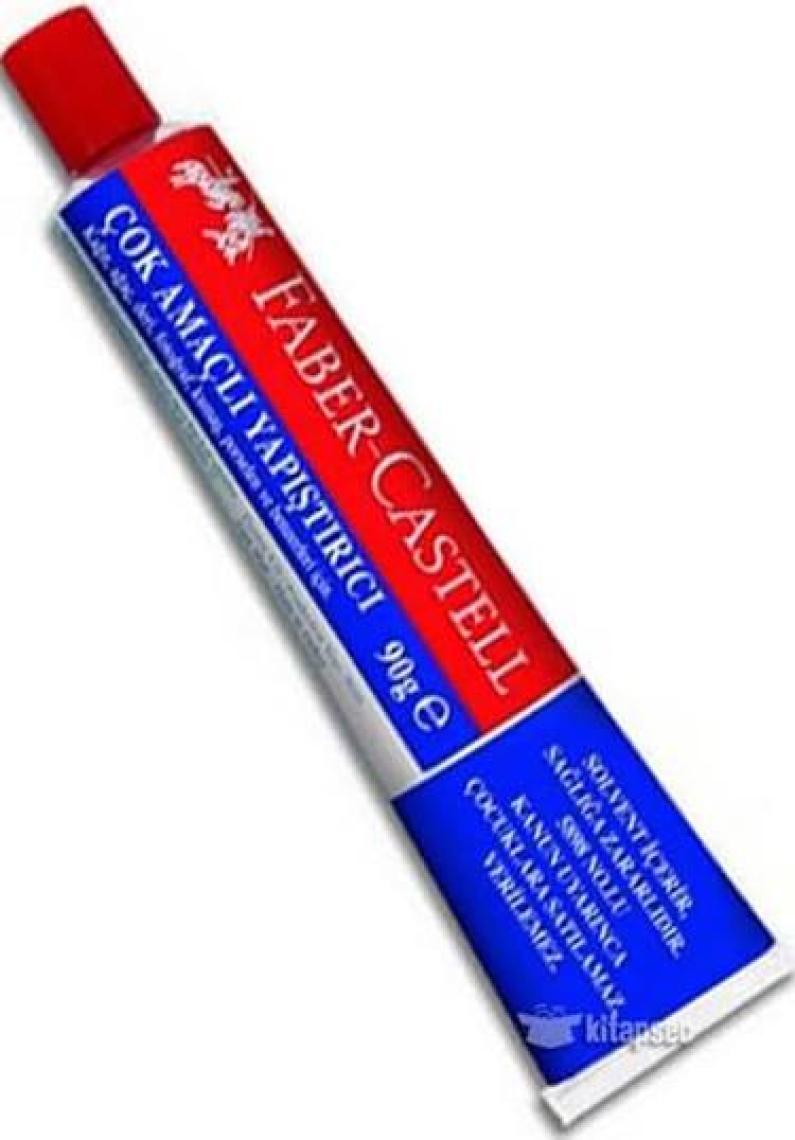 Faber-Castell 90 g Kırmızı Kapaklı Sıvı Yapıştırıcı - Tek Adet
