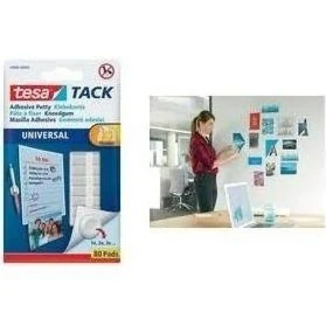 Tesa Tack Beyaz Hamur Yapıştırıcı 80 Adet