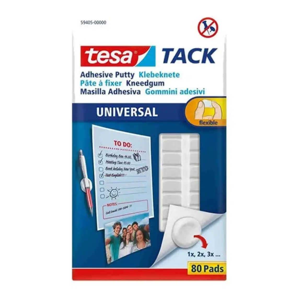 Tesa Tack Beyaz Hamur Yapıştırıcı 80 Adet