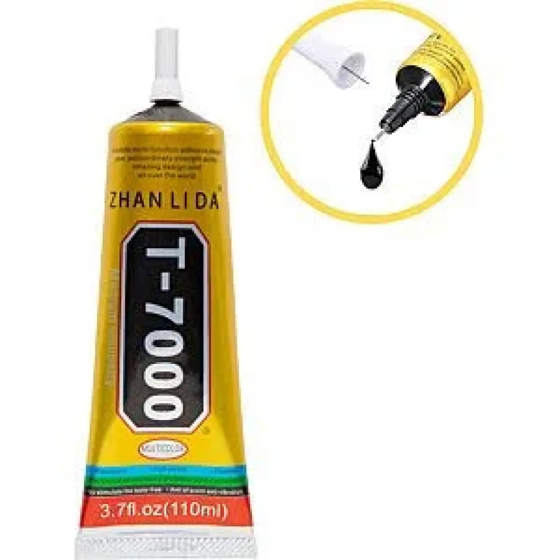 Zhanlida T7000 Dokunmatik Ekran Çerçeve Yapıştırıcı 110ML Siyah