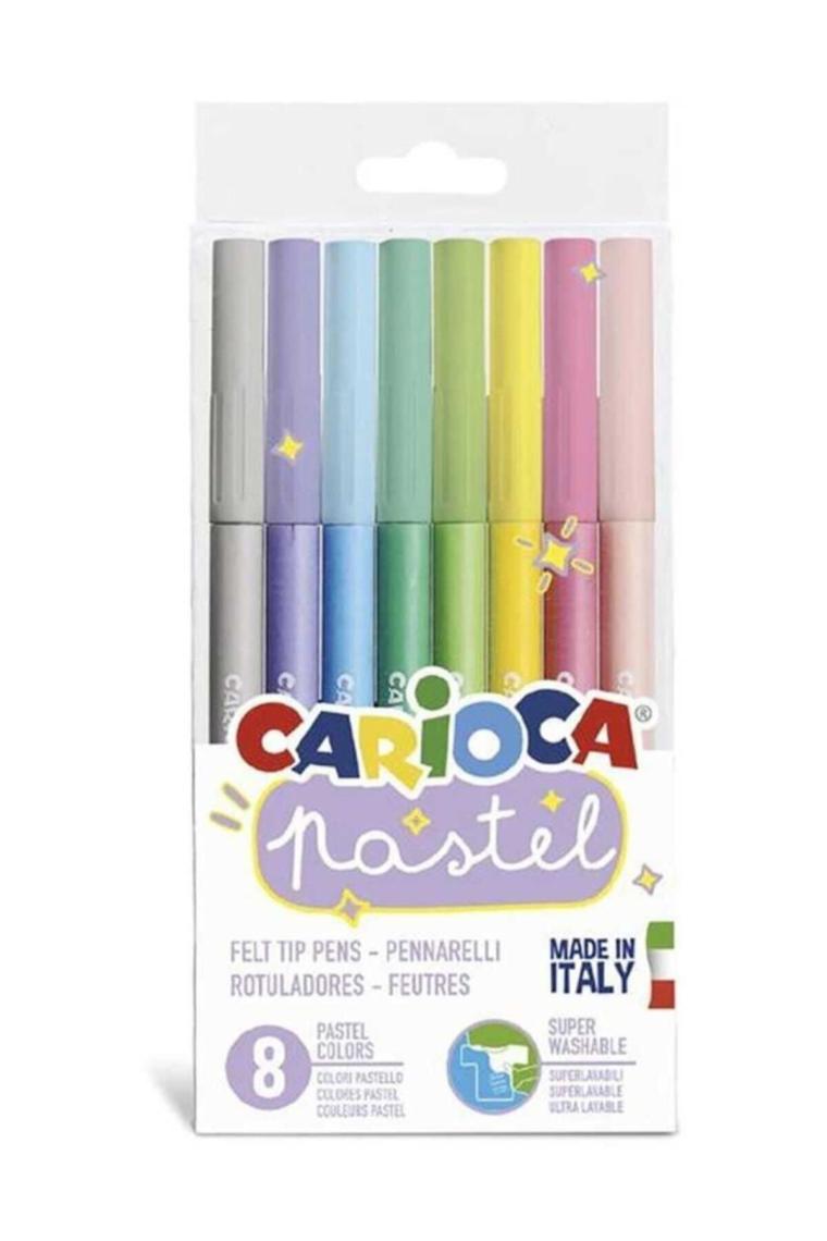 Pastel Renkler Süper Yıkanabilir Keçeli Boya Kalemi 8li