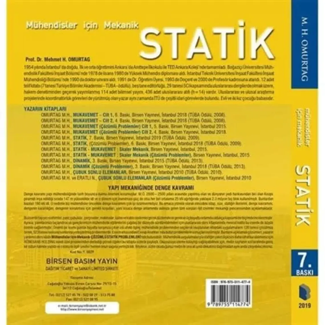 Mühendisler İçin Mekanik Statik - Mehmet H. Omurtag