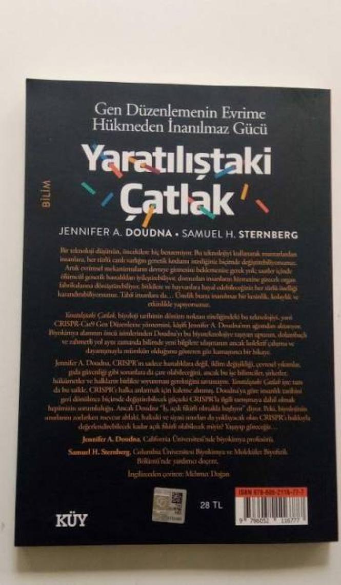 Yaratılıştaki Çatlak: Gen Düzenlemenin Evrime Hükmeden İnanılmaz Gücü - Jennifer A. Doudna - Samuel H. Sternberg
