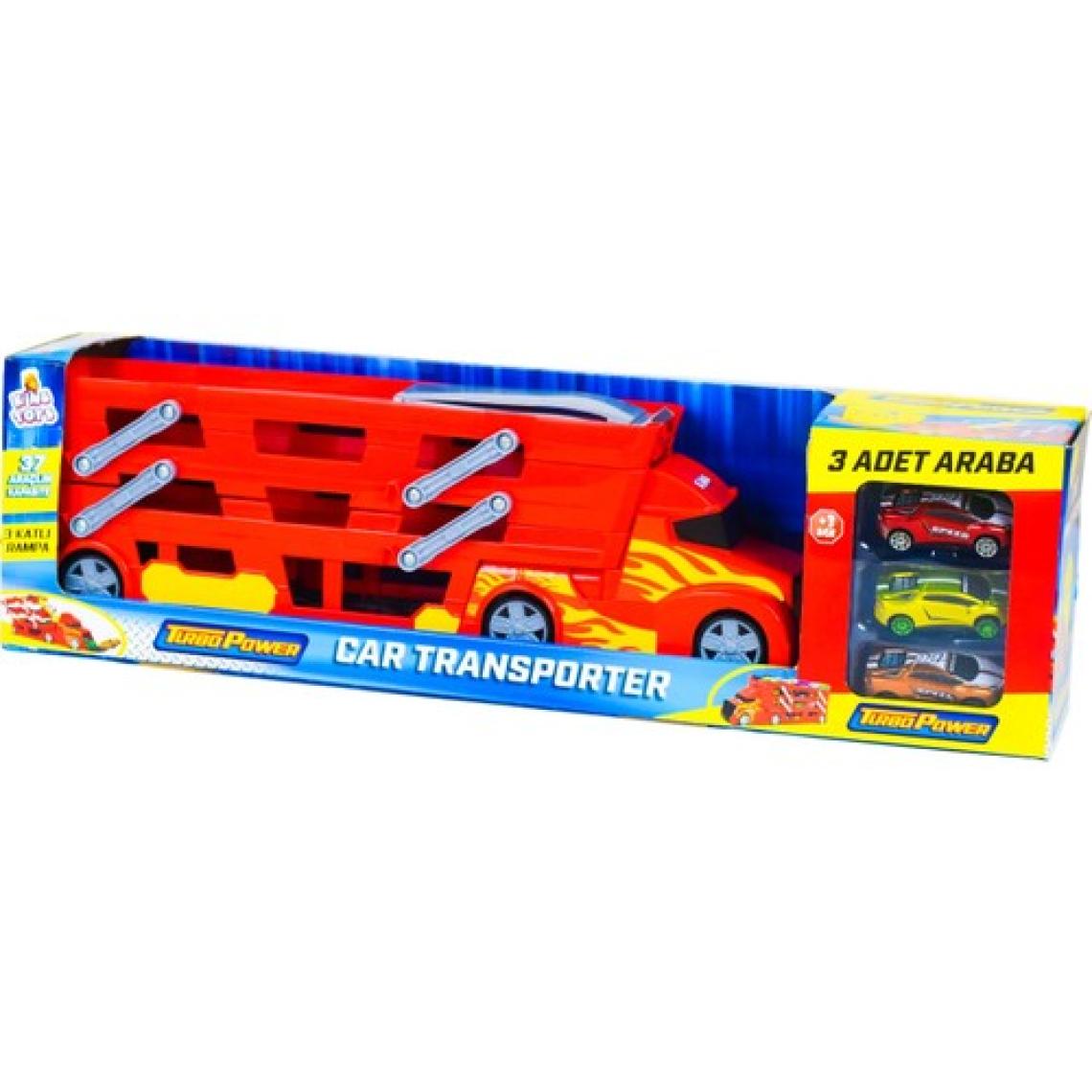 King Toys 3 Katlı Sürat Pistli Tır 3 Arabalı