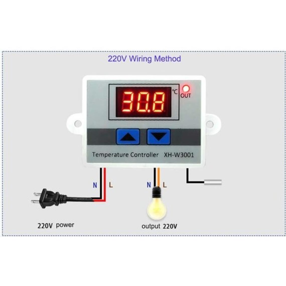 Elektronikport XH-W3001 220V Ac Dijital Termostat (Sıcaklık Kontrol Devresi)