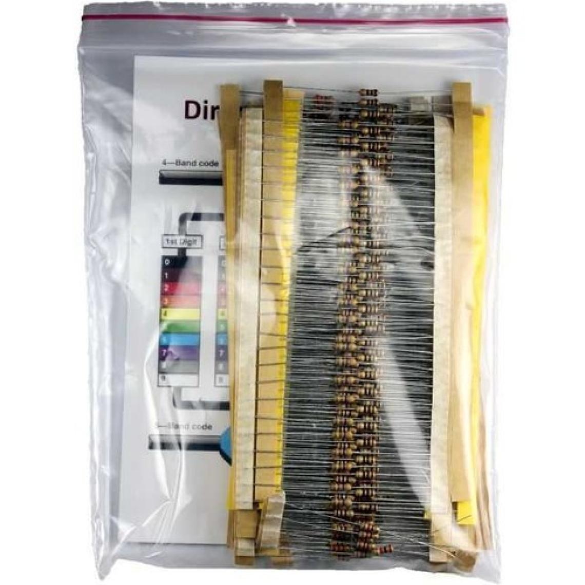Robotistan 1/4 W Direnç Kiti (500 Adet)