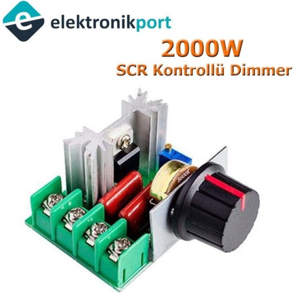 Elektronikport Voltaj Regülatörü Dimmer 2000W 220V Ac  Yüksek Güç