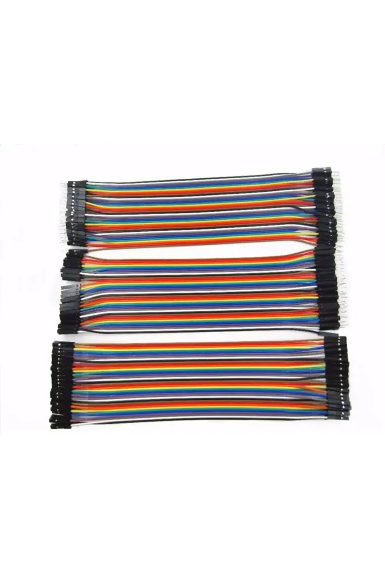 Arduino 120 Adet 20 cm Jumper Kablo Set 3 Adet 40 Pin Seti Kablo