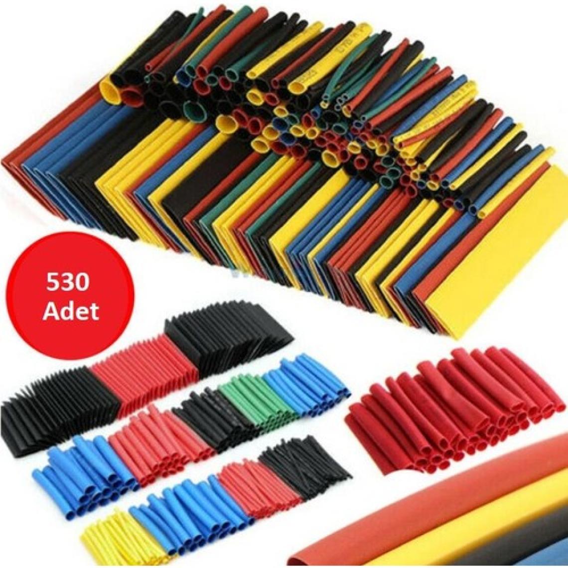 Elektronikport Makaron Seti 530 Adet Isı Polyolefin Shrink Boru - Isıyla Daralan Makaron