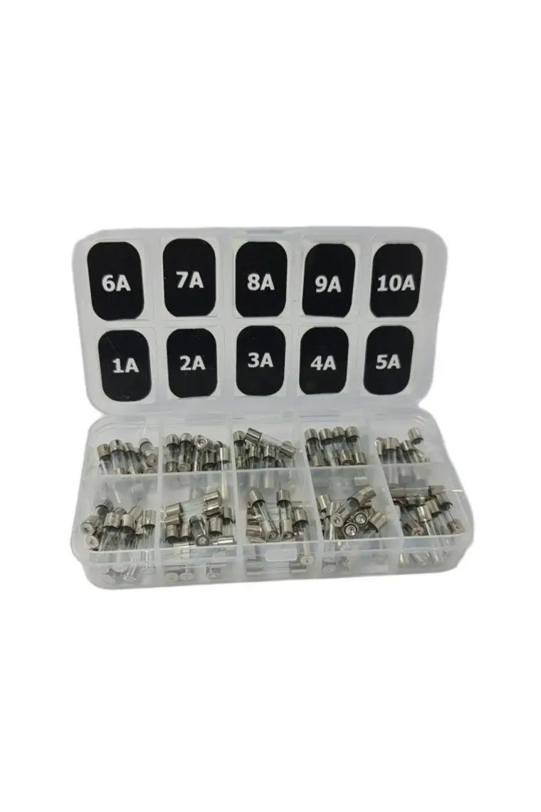 Electroon 5X20MM 100ADET Küçük Cam Sigorta Paketi 1-2-3-4-5-6-7-8-9-10A