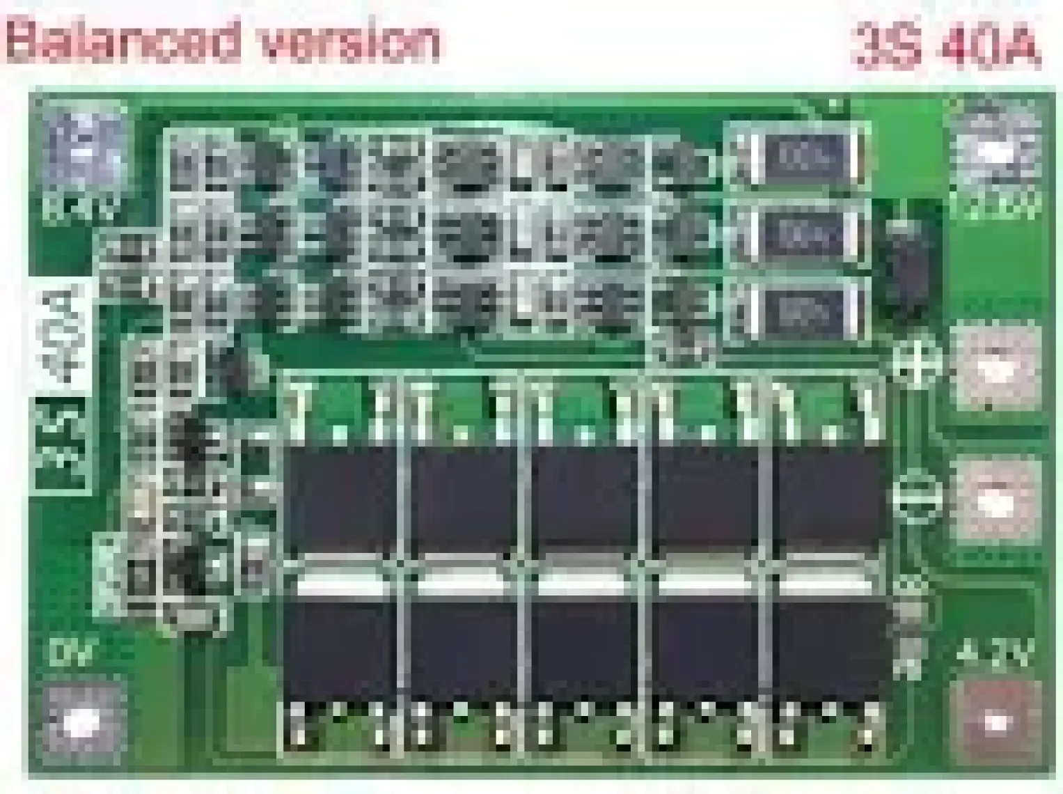 Elektronikport 3s 40A 12.6V Bms Koruma Kartı Lityum Batarya 18650 26650 Li-Ion Lipo Protection Module