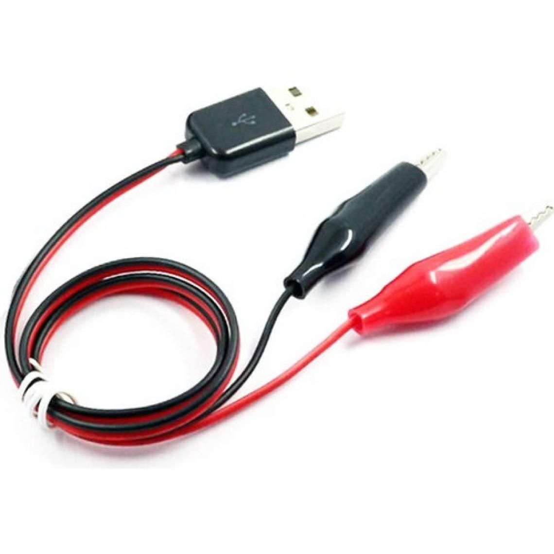 Alkatronik Usb Krokodil Çevirici Kablo - 5V Kaynak Test Kablosu 60Cm Max 2A
