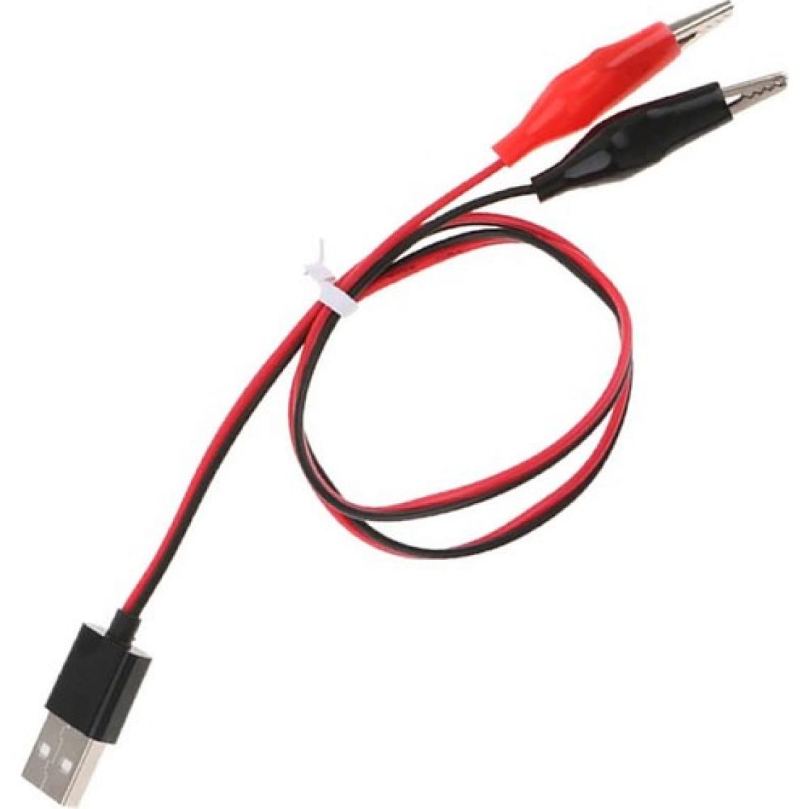 Alkatronik Usb Krokodil Çevirici Kablo - 5V Kaynak Test Kablosu 60Cm Max 2A