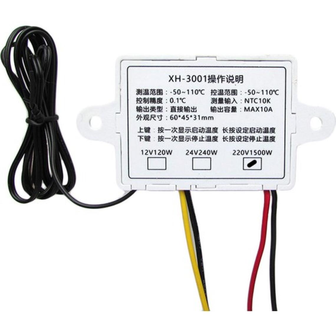 Elektronikport XH-W3001 220V Ac Dijital Termostat (Sıcaklık Kontrol Devresi)