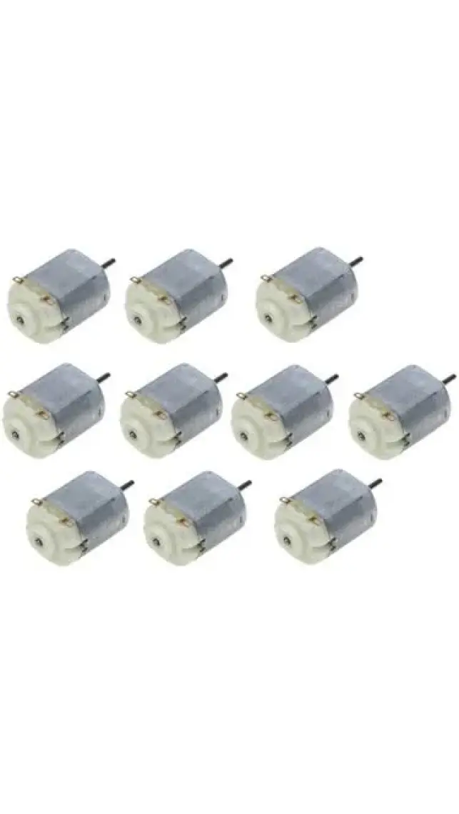 10 Adet Dc Motor Deney Motoru 3v 6v Motor Yüksek Devir Dinamo Motor D.m