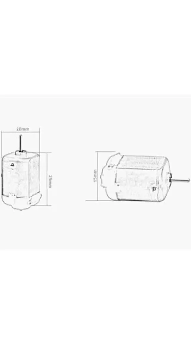 10 Adet Dc Motor Deney Motoru 3v 6v Motor Yüksek Devir Dinamo Motor D.m
