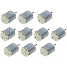 10 Adet Dc Motor Deney Motoru 3v 6v Motor Yüksek Devir Dinamo Motor D.m