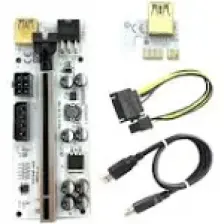 UniChrome Zauss Oem Riser V010-X 8 Kapasitörlü Yükseltici Pcı-E X1 To X16 Mining Riser Kartı